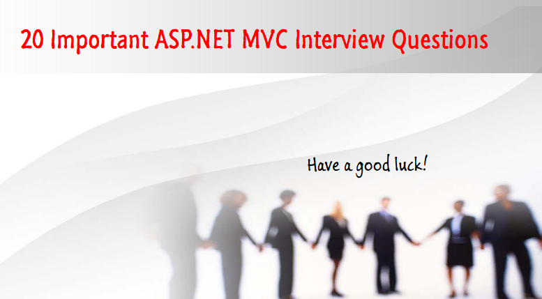 ASP.NET MVC interview question
