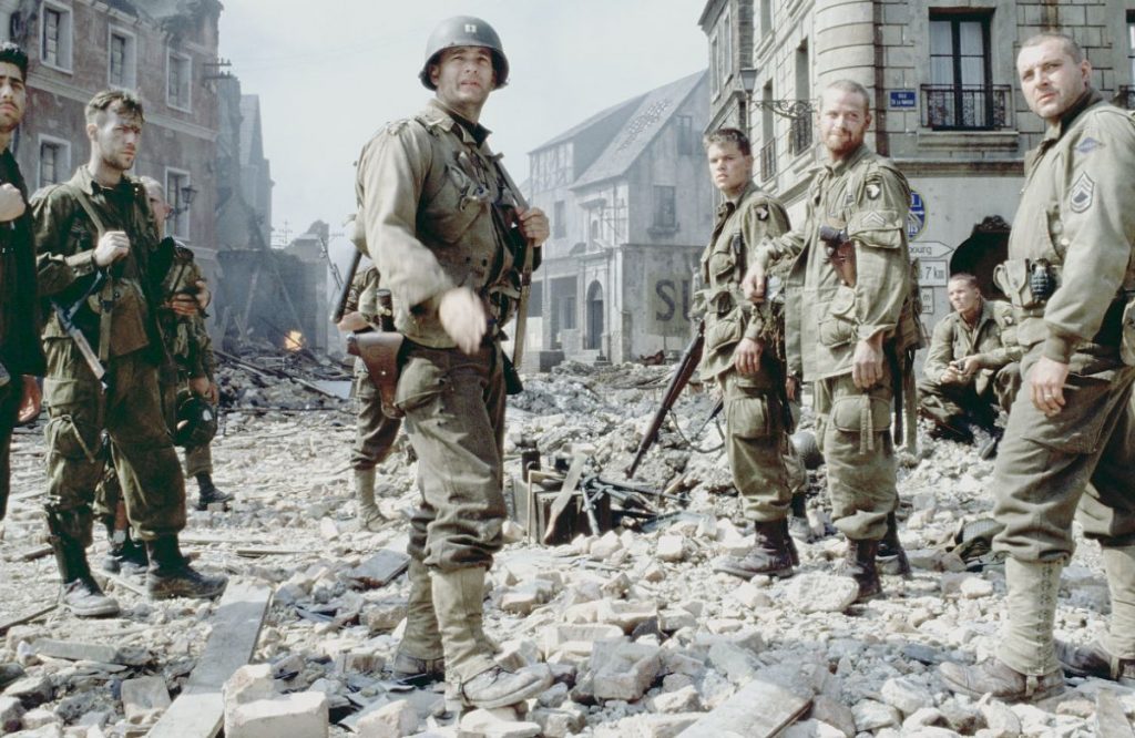 A still from the movie Saving Private Ryan Evergreen Movies